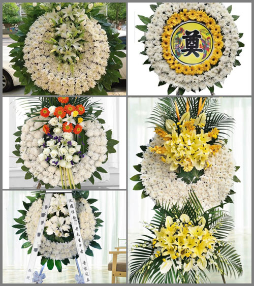 四川成都邛崃市大同乡青坪村花圈速递